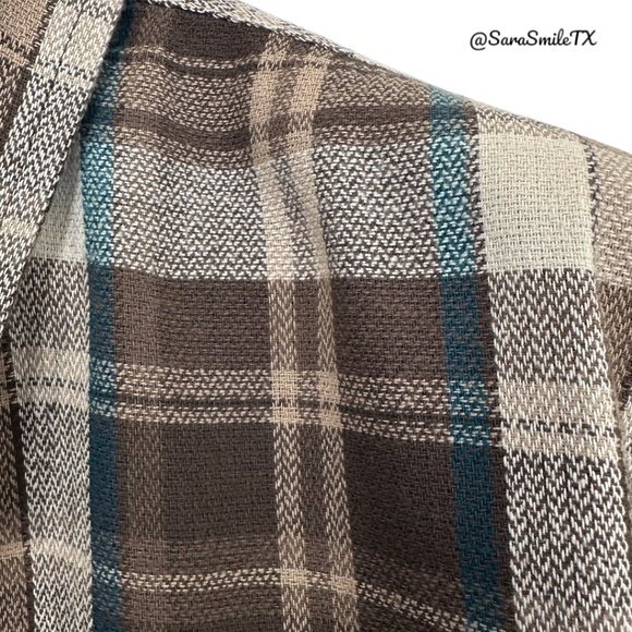 WRANGLER Plaid Long Sleeve Button Down Flannel Shirt - Picture 3 of 10